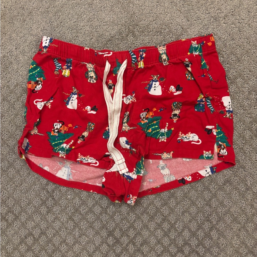 Old Navy Red Christmas Pajama Shorts